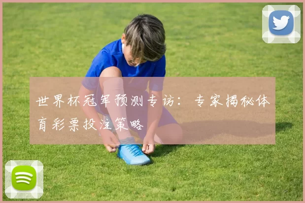 世界杯冠军预测专访:专家揭秘体育彩票投注策略